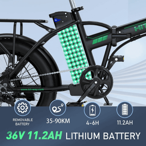 Hitway BK11M 48V/15Ah 750W Foldable Electric Bike - Image 5